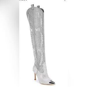 Gianni Bini KatyannaTwo Over-the-Knee Western Dress Boots size 7 NEW